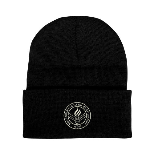 Black Knit Beanie with NECO Seal