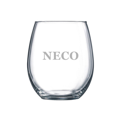Libbey Stemless Glass, 17 oz (NECO engraved)
