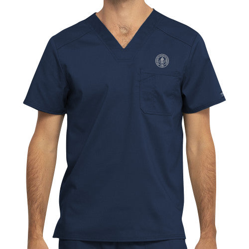 Men's Revolution Scrubs Top with NECO Emblem
