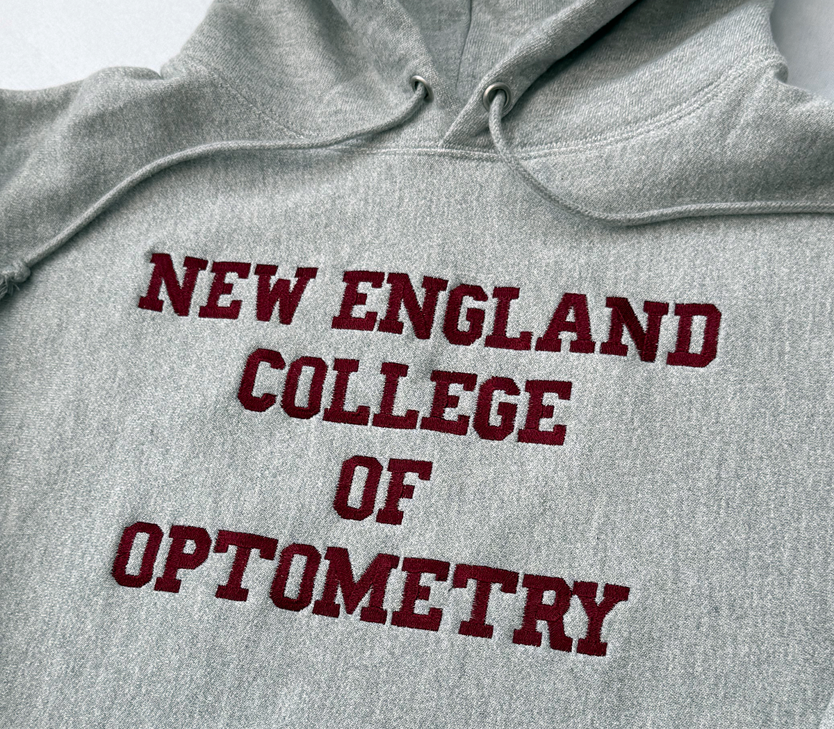 Champion Premum Hoodie (Grey with Red Lettering)