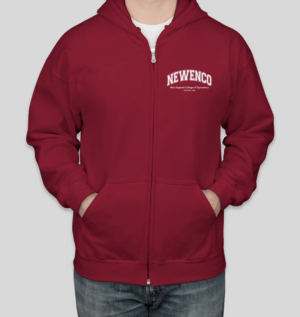 "NEWENCO" Zippered Hoodie